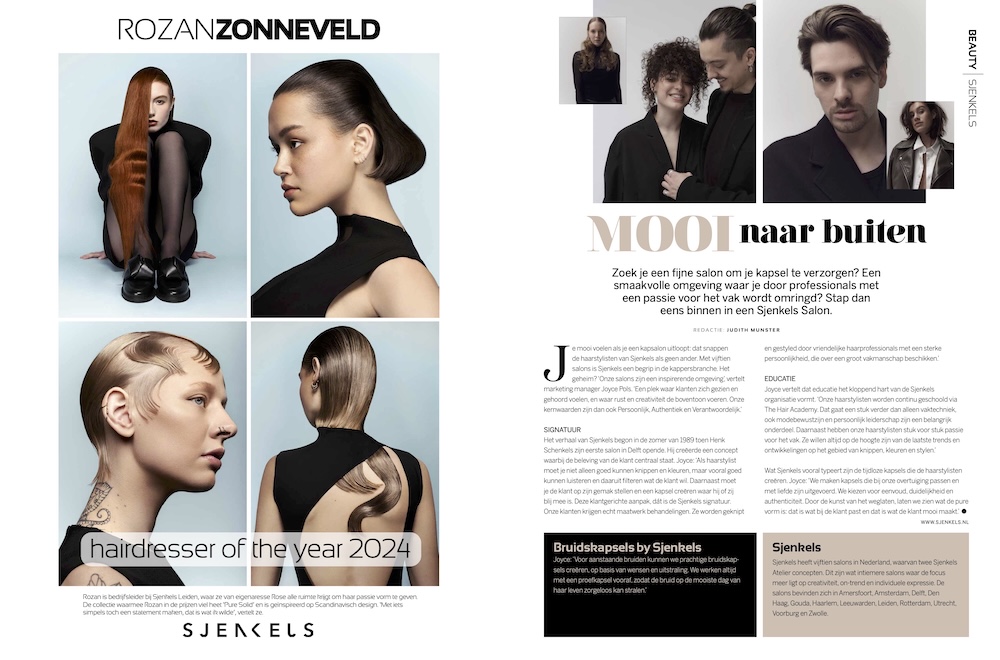 Sjenkels interview spread Lourens Magazine